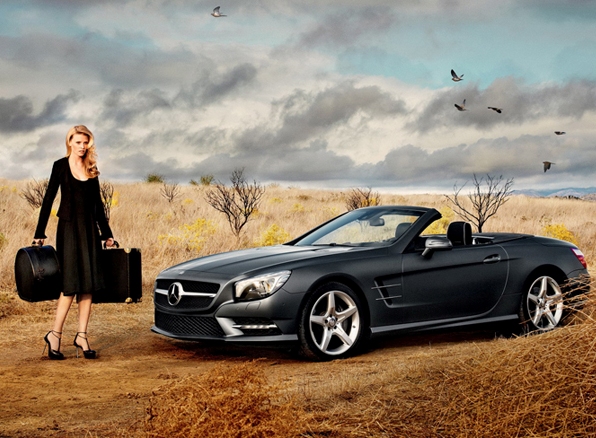   (Lara Stone)   Mercedes-Benz SL Roadster (-  )