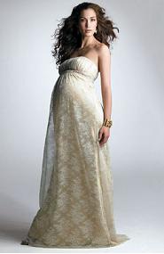 Беременная невеста должна выбрать простое свадебное платье